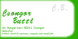 csongor buttl business card